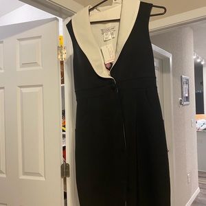 Black and white interview dress MacDuggal